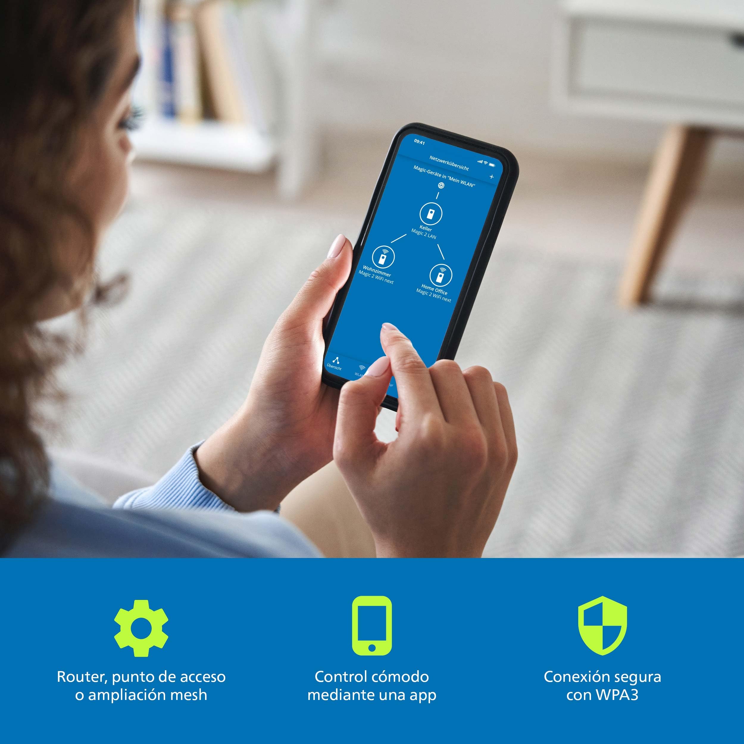 devolo WiFi 7 BE6500 Router, el Router Wi‑Fi para Conexiones de Alta Velocidad, hasta 6.500 Mbps, conexión LAN de 2,5 Gbps, Blanco