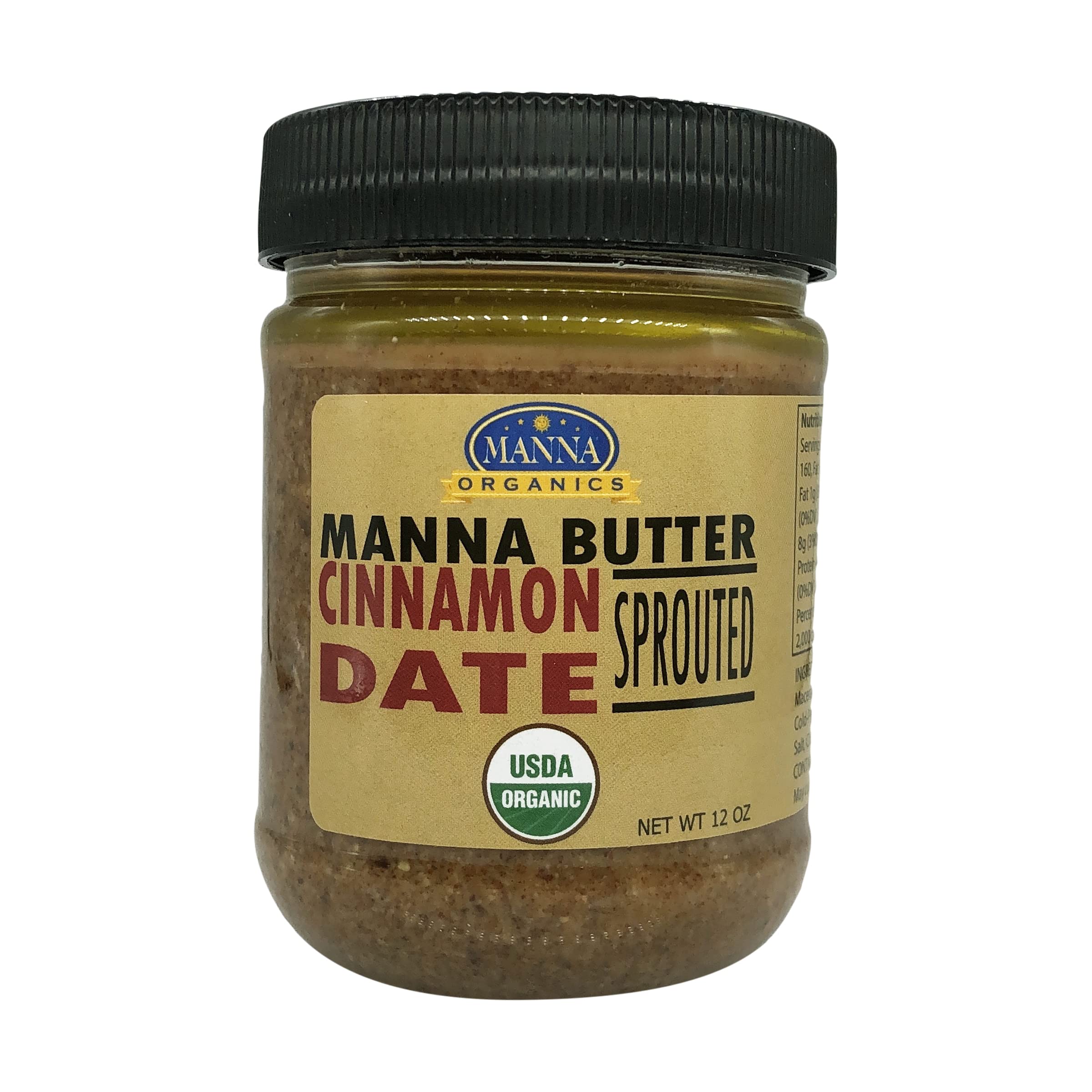 Manna Butter Cinnamon Date - Sprouted, 12 ounce