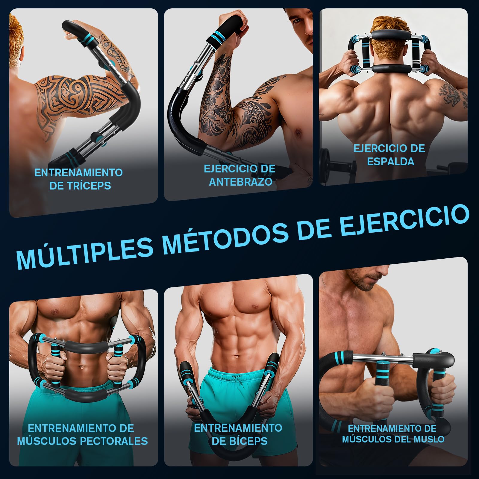 Twister Arm Trainer, U-VKK Entrenador de Pecho Ajustable de 5 Niveles, Entrenamiento De Bíceps, Antebrazos Y Hombros, Entrenador de Fuerza de Miembros Superiores portátil Adecuado para Uso doméstico