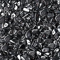 Vista 8 de LAIDANLA Cuentas de piedra de chip de jade blanco de 400 unidades, cuentas de piedra natural de 5 a 8 mm, piedras curativas irregulares de cristal