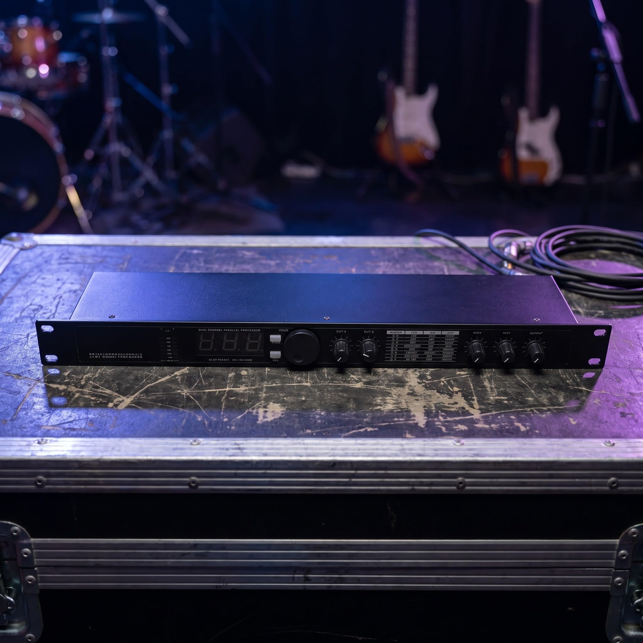 Gatuida Preamplificatore per effetti audio vocali - Unità di elaborazione del segnale digitale per karaoke KTV - Mixer audio per DJ e piccoli eventi sul palco (spina UE)