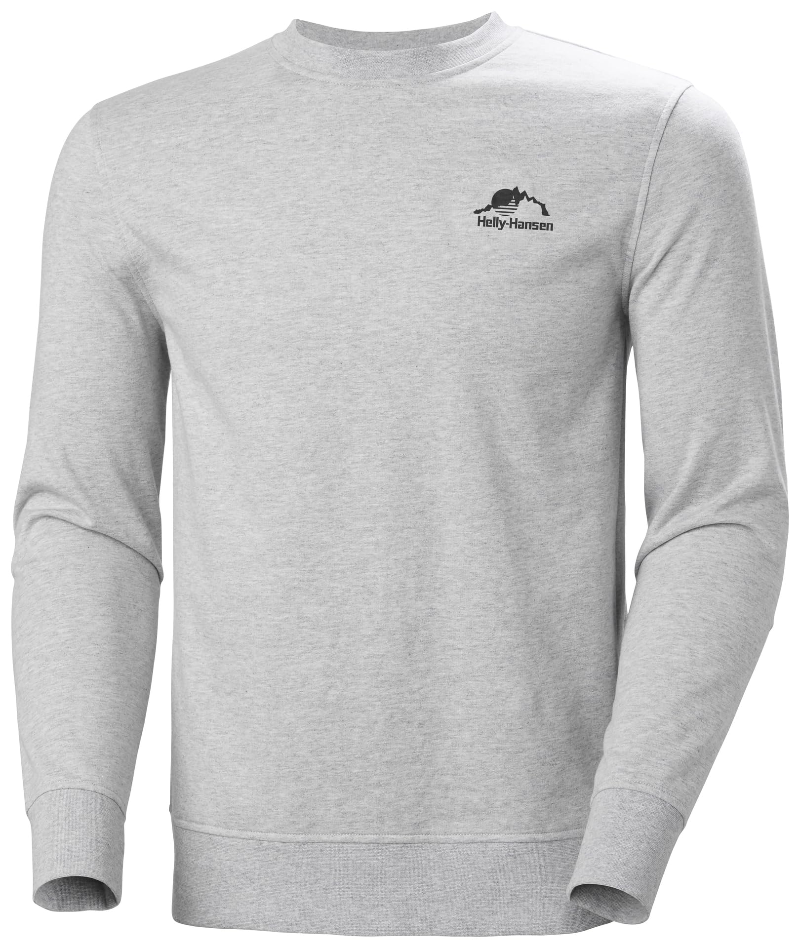 Helly Hansen Men's Nord Graphic Crew Sweatshirt, Grey Melange 3.0, L