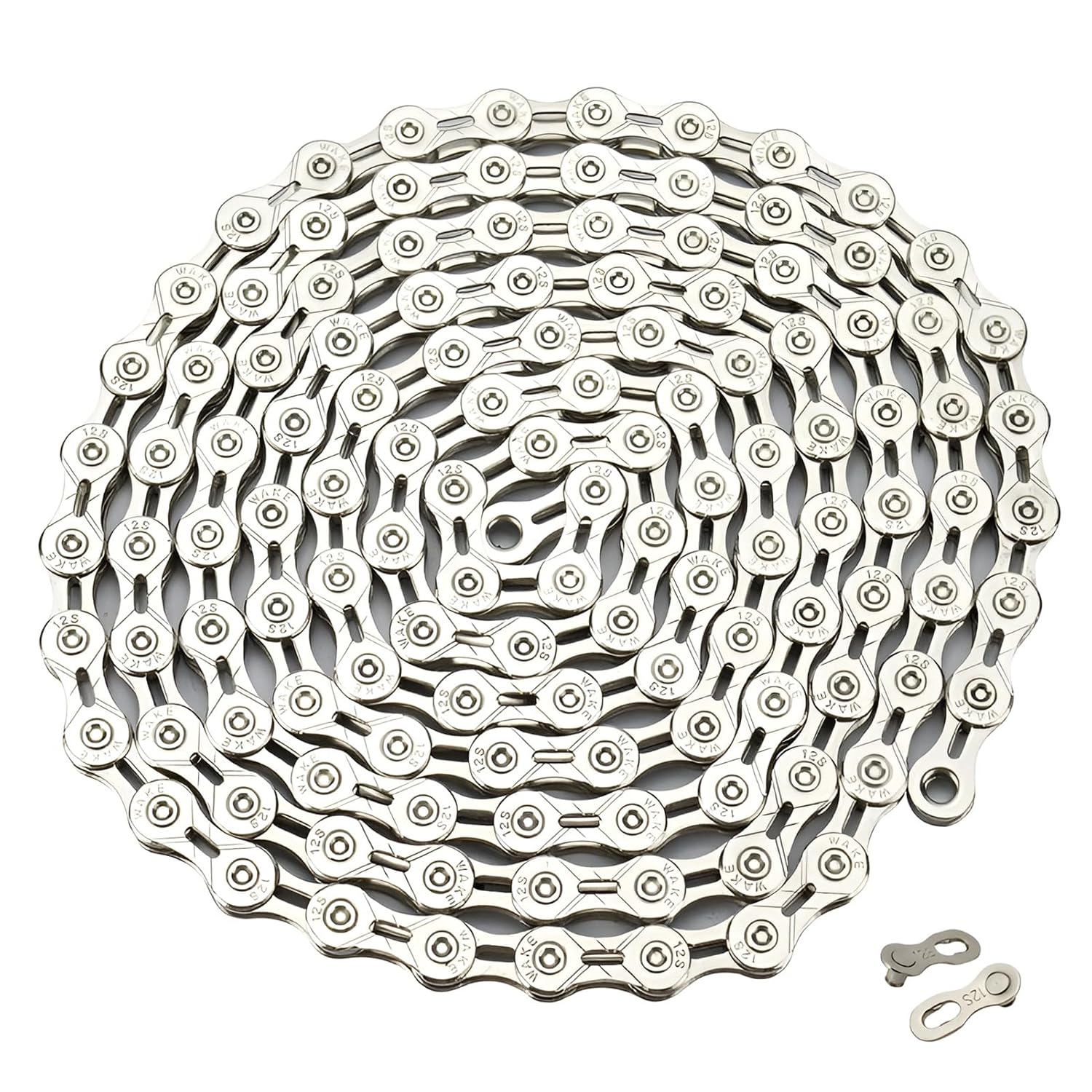 BESNIN 6/7/8/9/10/11/12 Speed Bike Chain with Quick Link, 116/126 Links, Carbon Steel Replacement Chain for Mountain Bike, Road Bike, MTB & Cycling (12S, 1/2 x 11/128 Inch)