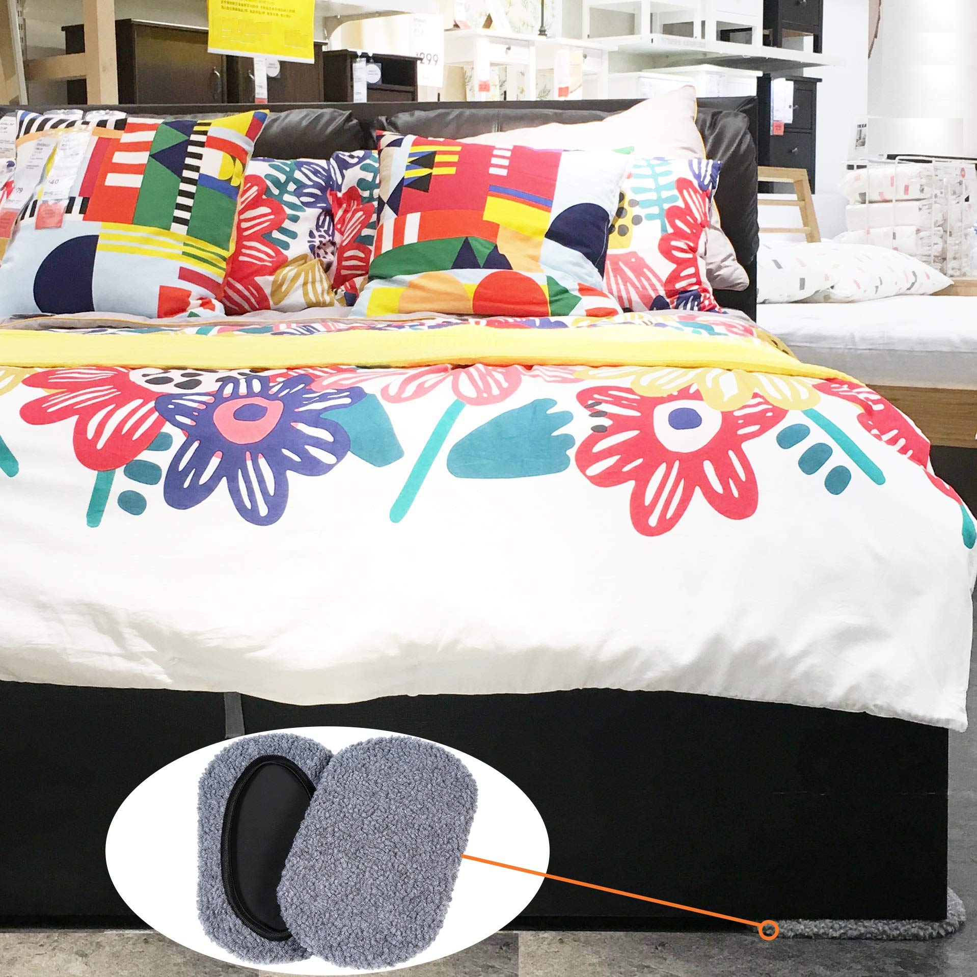 9-1 2in X 5-3 4in Furniture Moving Kit 8pcs for All Floor Types Multi-Surface 2-in-1 Reusable Furniture Carpet — view 5