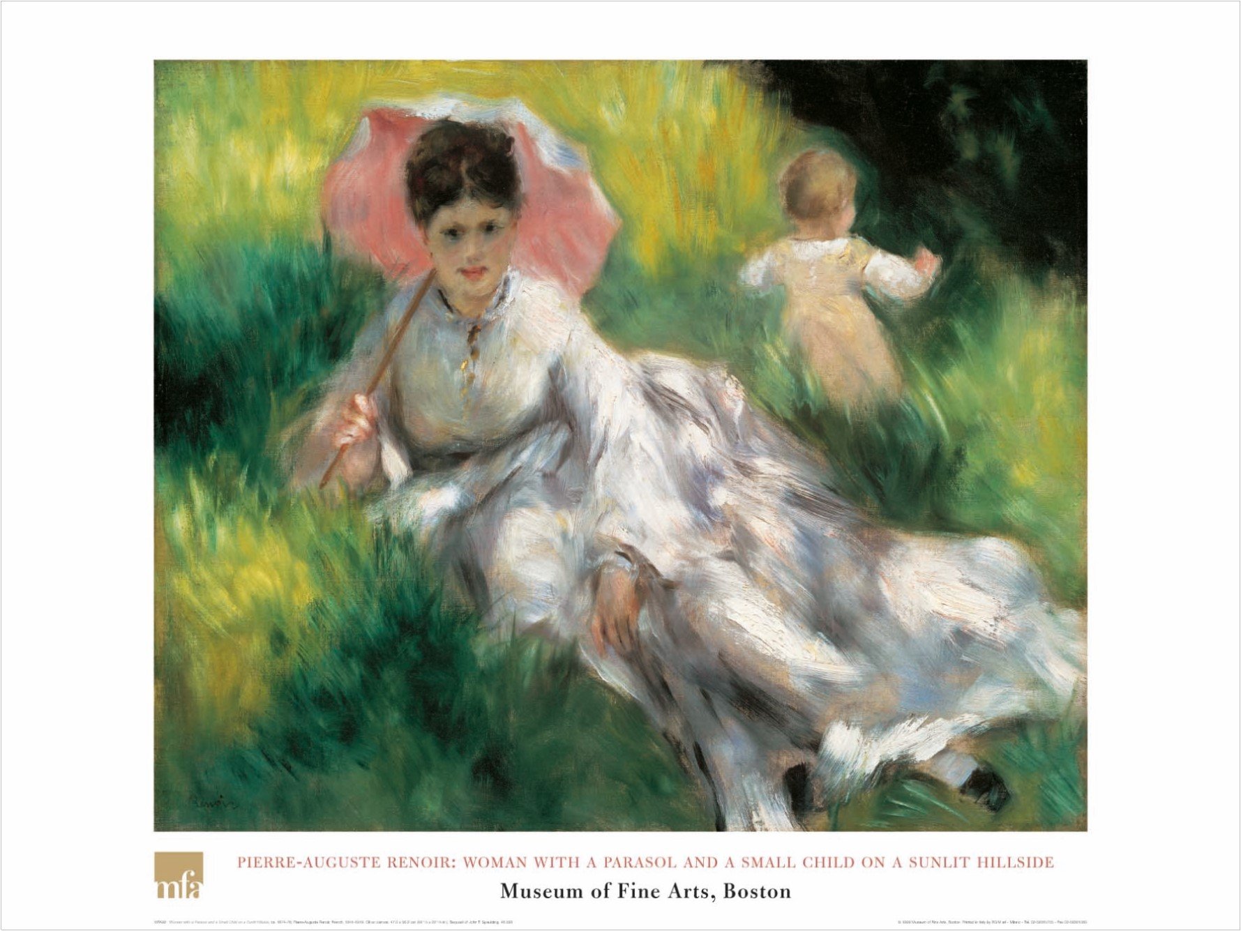 Amazon.com: Buyartforless Woman with A Parasol and A Small Child