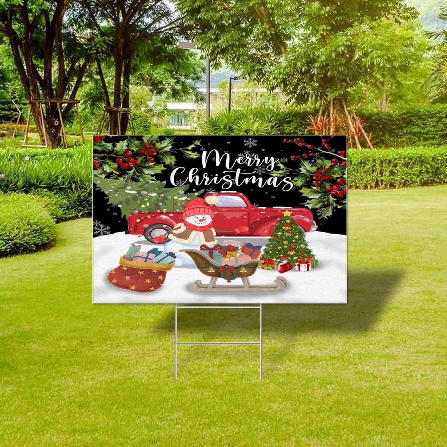 Merry Christmas Yard Sign