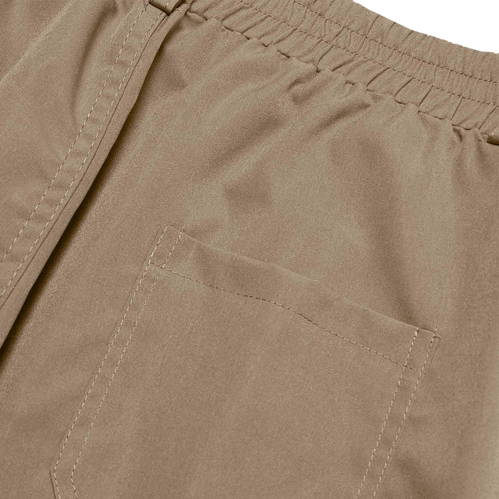 Générique Pantalon de Travail Homme Cargo Multipoches avec Genouillères Taille Elastique Extensible Résistant Durable Séchage Rapide Léger Tactique Militaire Treillis Randonnée Chasse Moto