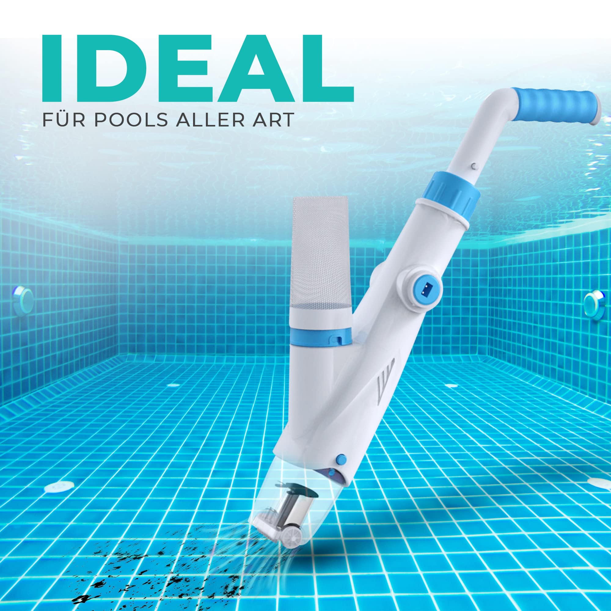 well2wellness® Pool + Spa Aspirateur électrique pour piscine et spa AquaJack 121