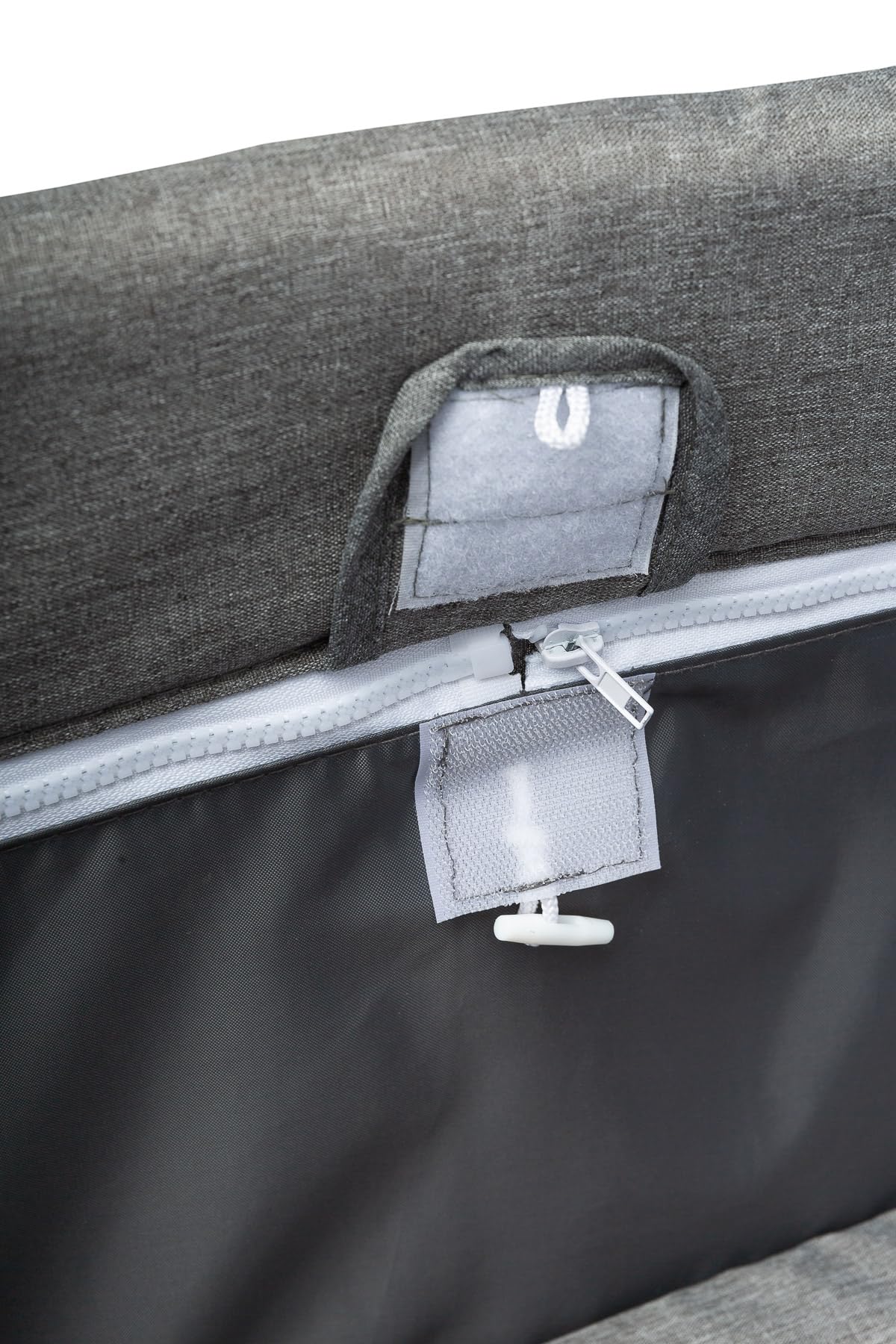 CARETERO - Łóżeczko turystyczne z materacem 120x60 cm, Basic Plus - Składane łóżeczko turystyczne dla dzieci do 15 kg - Od urodzenia do 4 lat - W zestawie torba transportowa - Szary