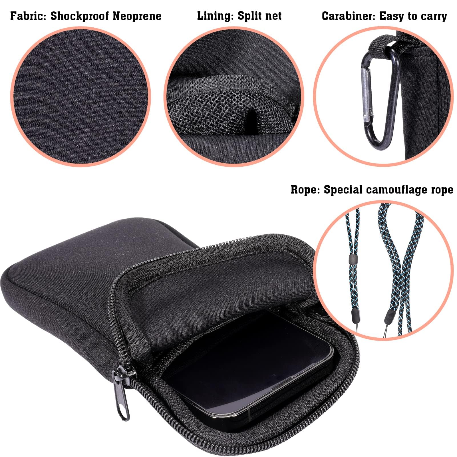 per Elephone PX Pro (2020) Custodia Calzino in Neoprene Impermeabile e Antiurto 8278255451256