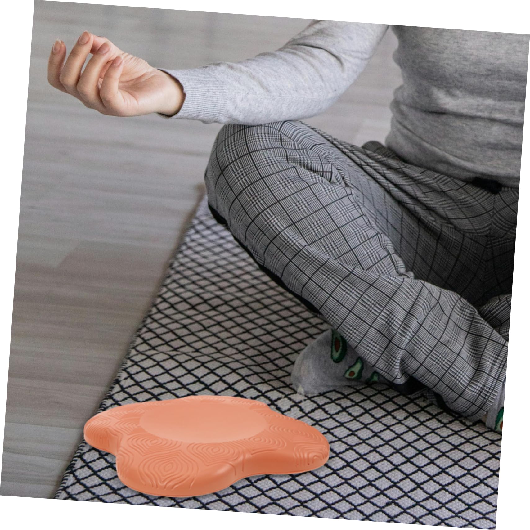 INOOMP Yoga Mat Non Slip Knee Pad for Floor Exercise Kneeling Cushion Comfortable Pu Material Yoga Accessory Non-slip Knee Protective Pad