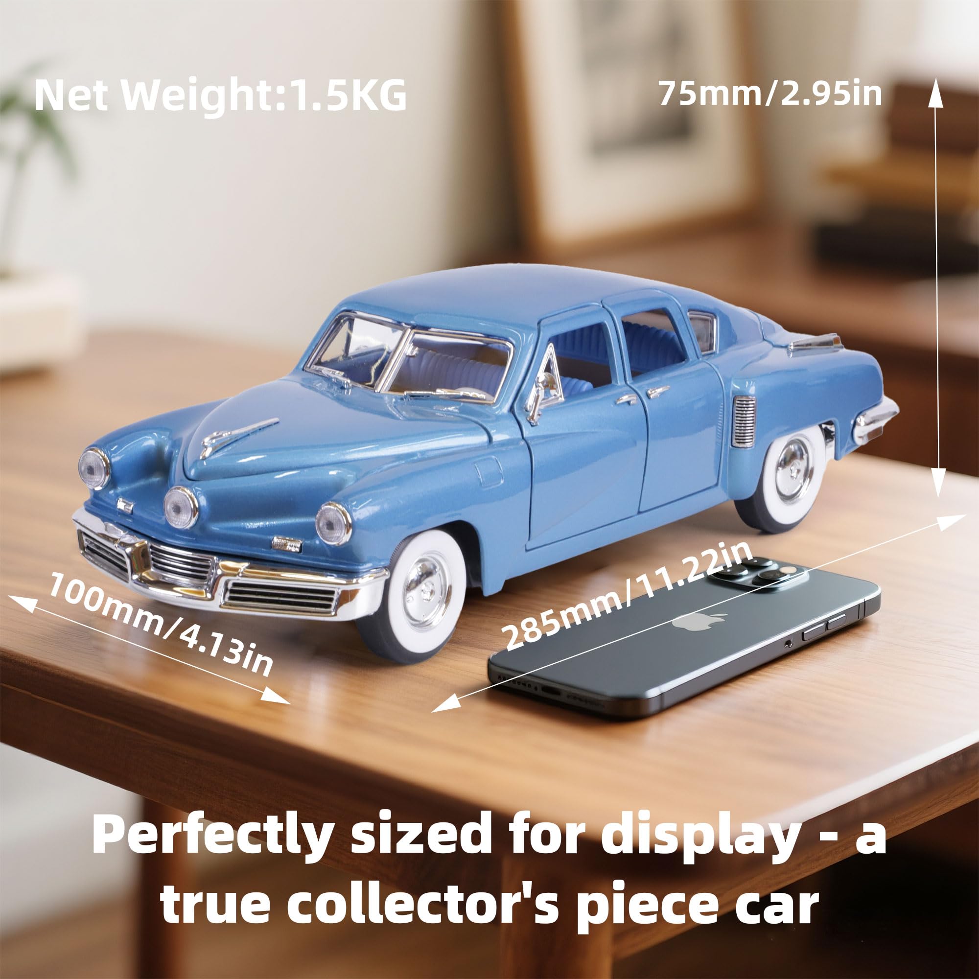 Amazon.com: LUCKY DIE CAST 1948 Tucker Torpedo 1/18 Scale Die-Cast