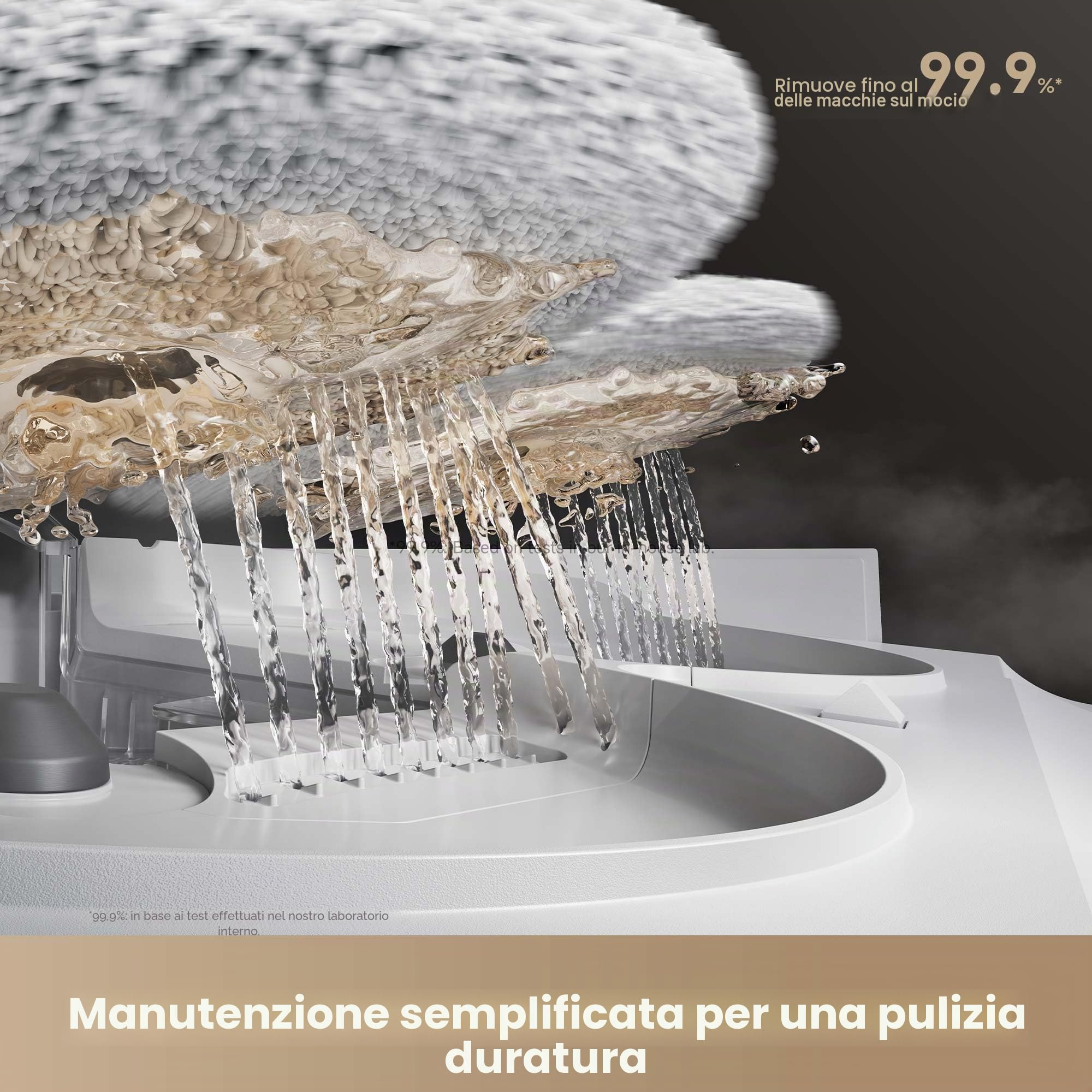 Mova V50 Robot aspirapolvere e scopa ultra completa, aspirazione 24.000 Pa, navigazione sollevabile con superare gli ostacoli e scopa ad acqua calda con sistema DuoSolution progettato per