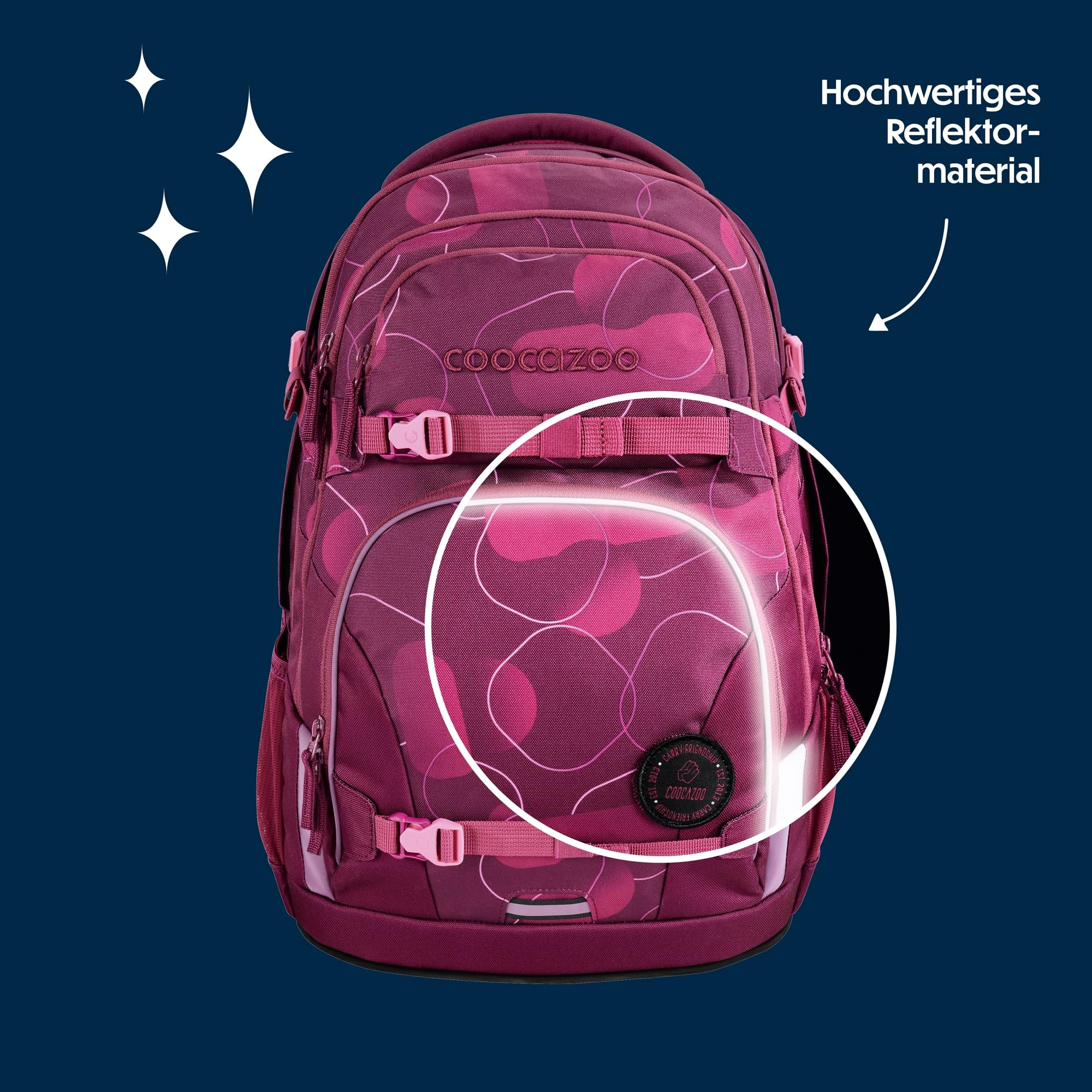 Coocazoo Schulrucksack Porter, ergonomischer Tornister, höhenverstellbar, mit Brustgurt & Hüftgurt, ab 3. Klasse