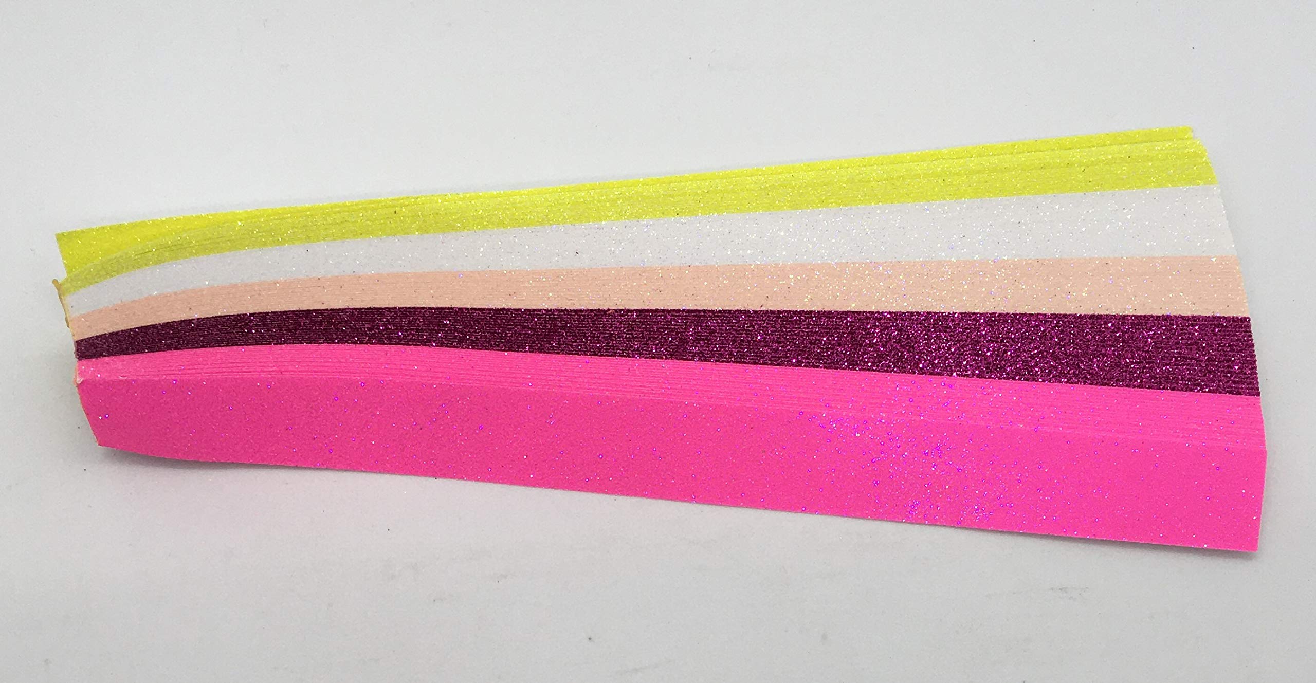 Iris Folding Strips Ultra Glitter pack3, Pink 5 Mixed Colours DeeCraft