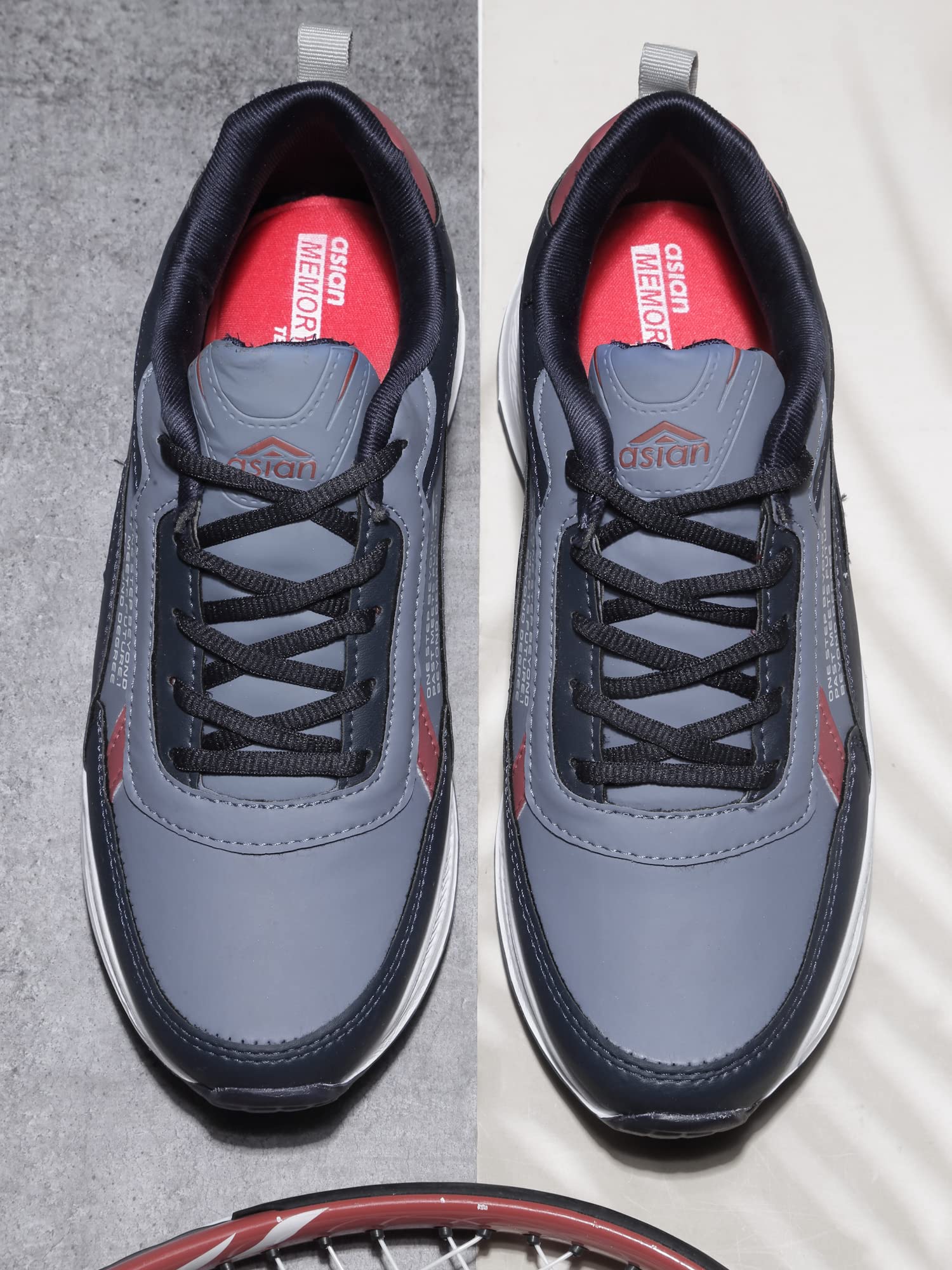 ASIAN Zapatos deportivos impermeables para hombre, para correr, caminar y gimnasio, con cojín extra, ligeros, con cordones, informales, para hombres y niños