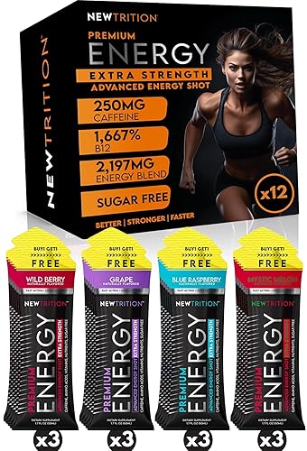 Vista 7 de Extra Strength Energy Shots 1.7 fl oz – 250 mg de cafeína con vitaminas B y aminoácidos, sin azúcar, cero calorías, bebida energética con vitaminas