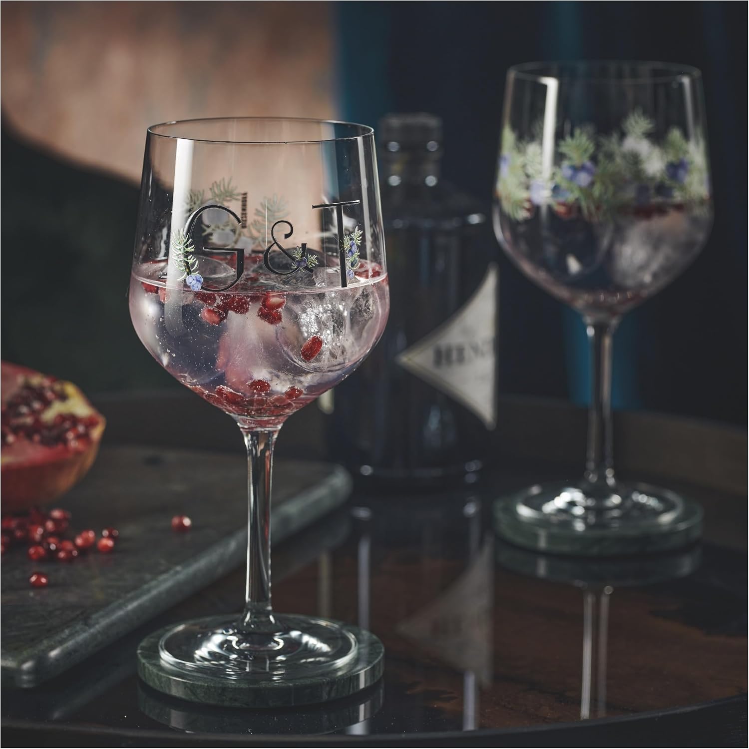 RITZENHOFF 3881903 Gin Glass 700 ml - Botanic Lights Series - G & T Motif - Made in Germany