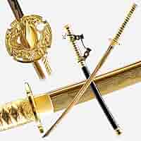 Samurai3 ゴールド Amazon.com : SJ SHI JIAN 40.6 inch High-Carbon Steel Baked