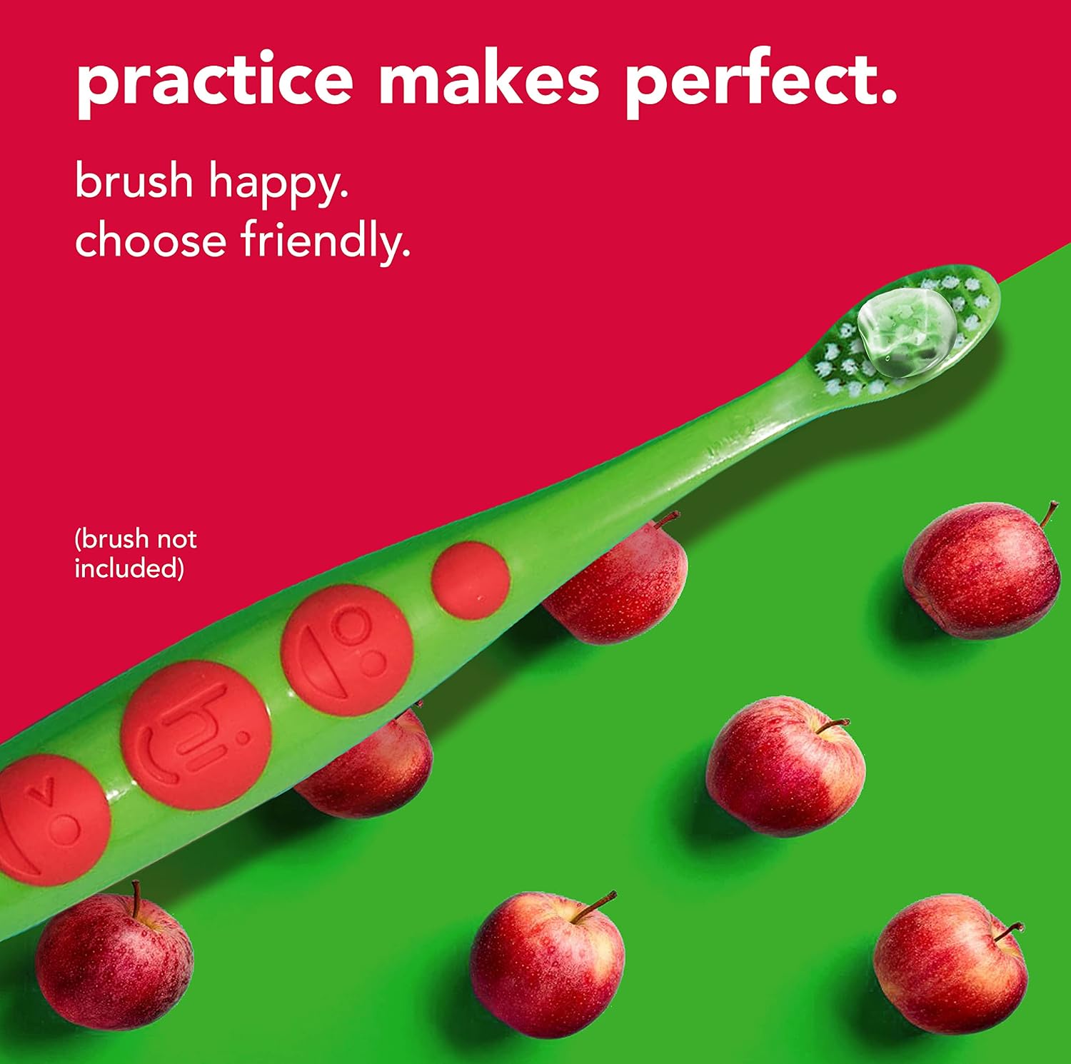 Hello Natural Apple Flavor Kids Fluoride Free Training Toothpaste, For Kids Age 2 Months to 3 Years, Safe to Swallow for Baby and Infants, Vegan, SLS Free, Gluten Free, 1.5 ounce (Pack of 4)