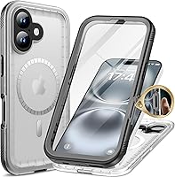 Vista 44 de Cozycase TOP - Funda impermeable para iPhone Air - Militar resistente 360 a prueba de golpes, cuerpo completo con protector de cámara de pantalla