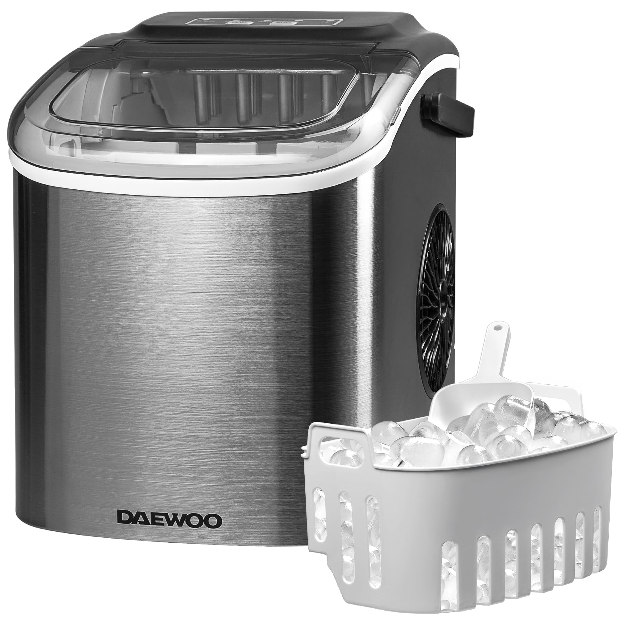 Daewoo SDA2693GE Ice Maker - 12kg Capacity - Grey