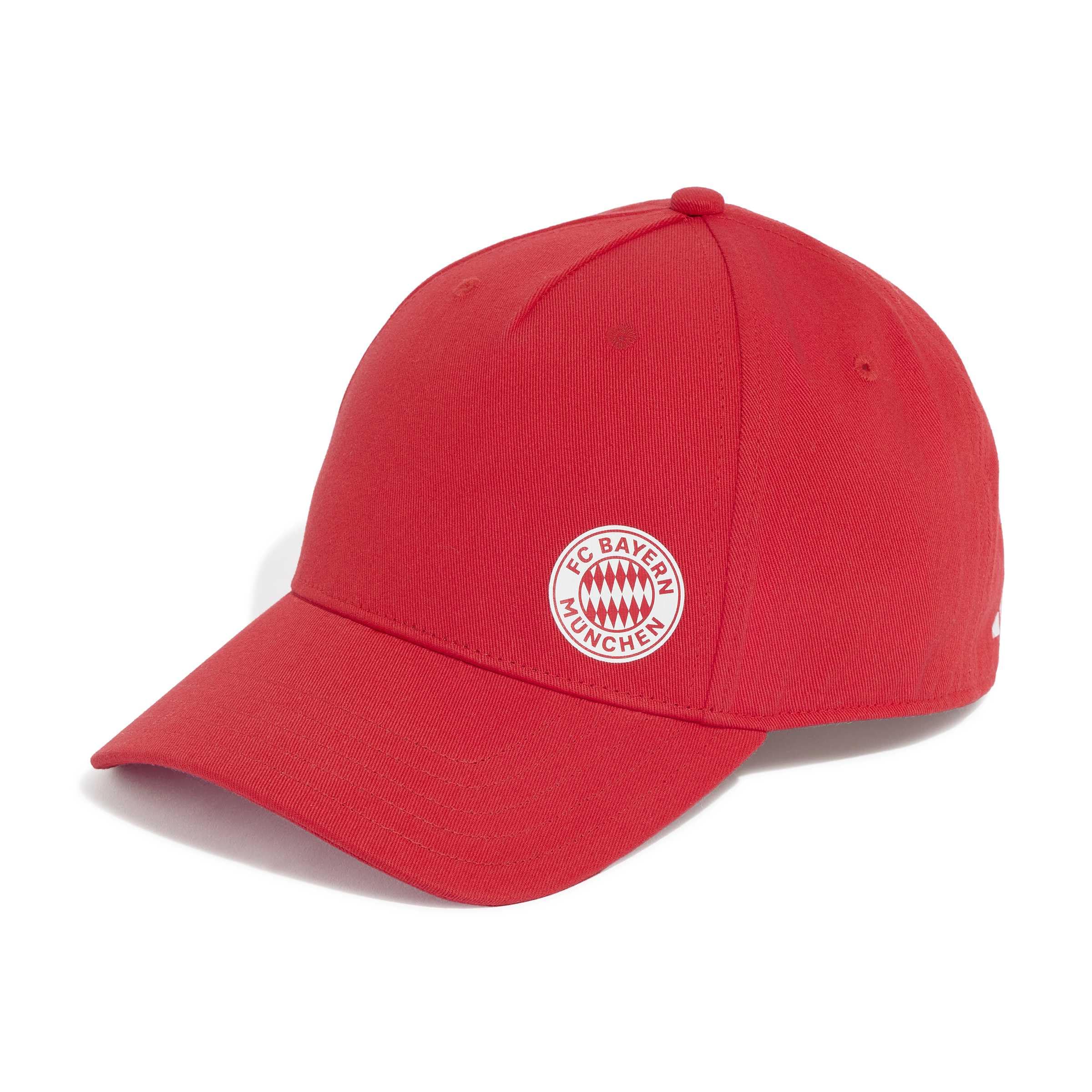 adidas Unisex Fc Bayern Munich Essentials Hat, Better Scarlet/White, M-L