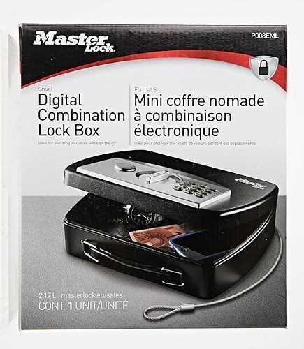 Miniatura 9 de Master Lock caja fuerte digital portable con cable