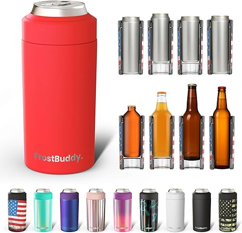Miniatura 48 de Frost Buddy Universal Buddy - Enfriador de latas, se adapta a todos, para botellas regulares de 12 y 16 onzas o de tamaño delgado, acero inoxidable