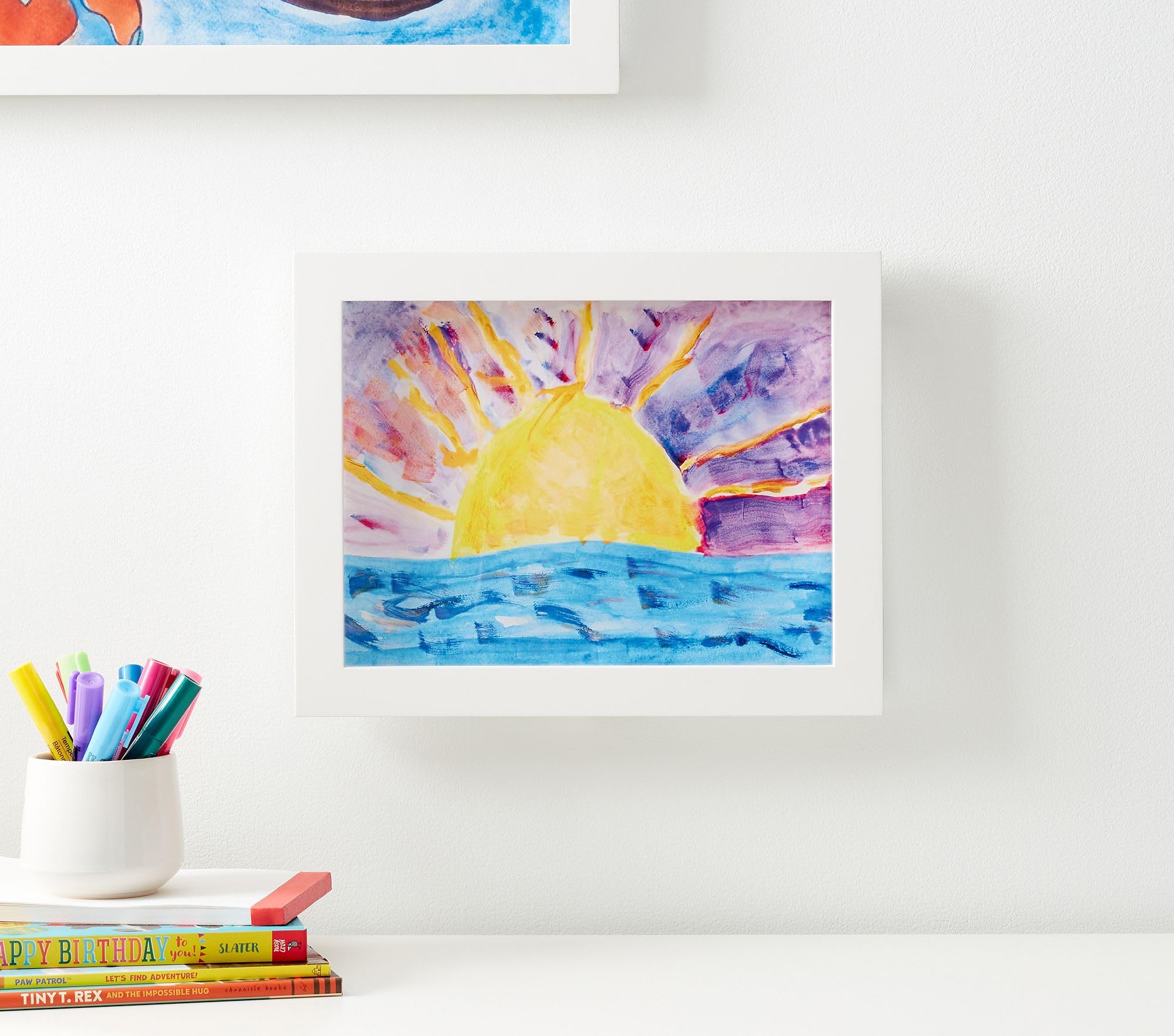 Kids Artwork Frames Changeble, Kids Art Frame, Childrens Art Project Frames, A4 Paper Picture Frame for Kid Artwork, Kids Art Display Frame - SENZA cornice IN VETRO, SICURA per i tuoi bambini (Bianco)