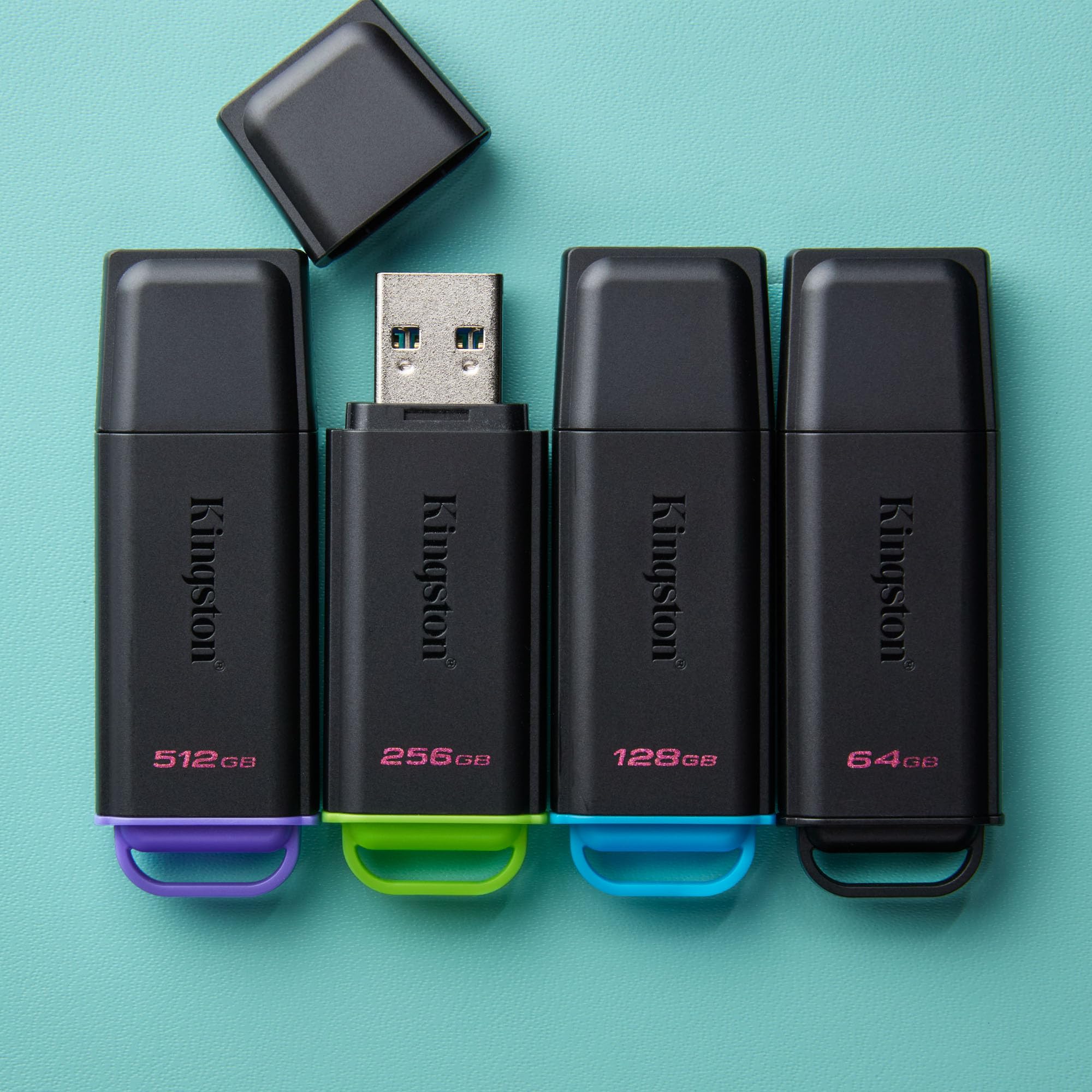 Memoria Pen Drive Kingston DataTraveler Exodia Portable DTXG2/512 - USB 512 GB 3.2 Gen 1 - Nero/Viol