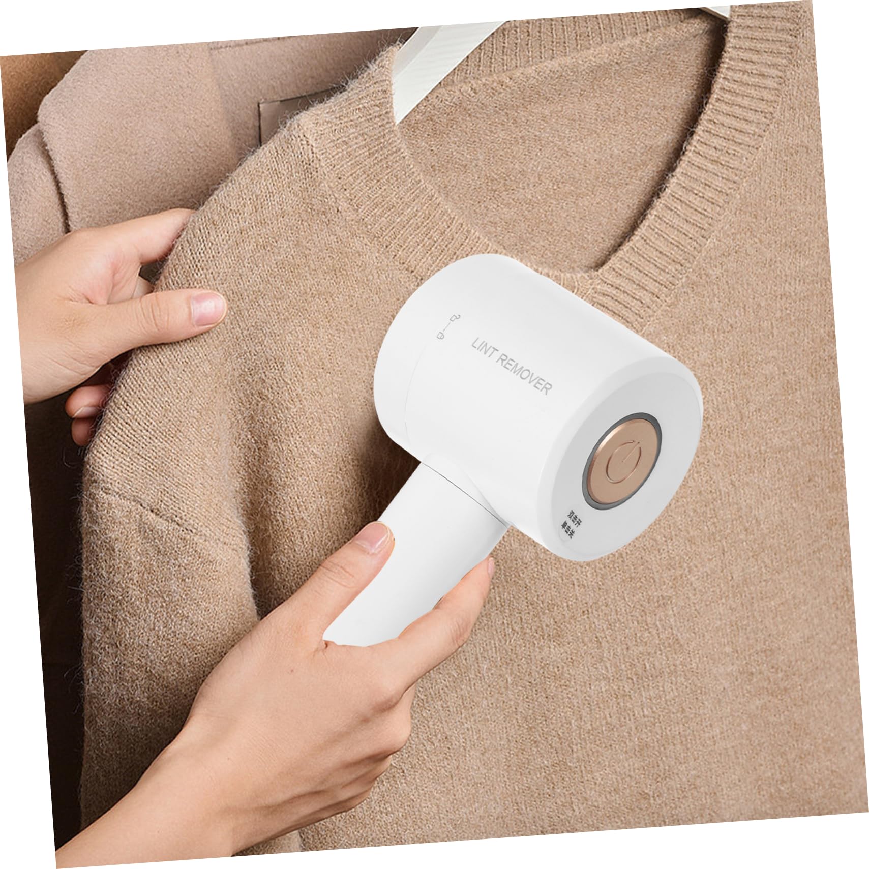 BESTYASH Levapelucchi Elettrico Ricaricabile per Rimuovere Lanugine Dai Vestiti Rasoio per Tessuti Strumento Bianco per Casa Ufficio o Viaggi