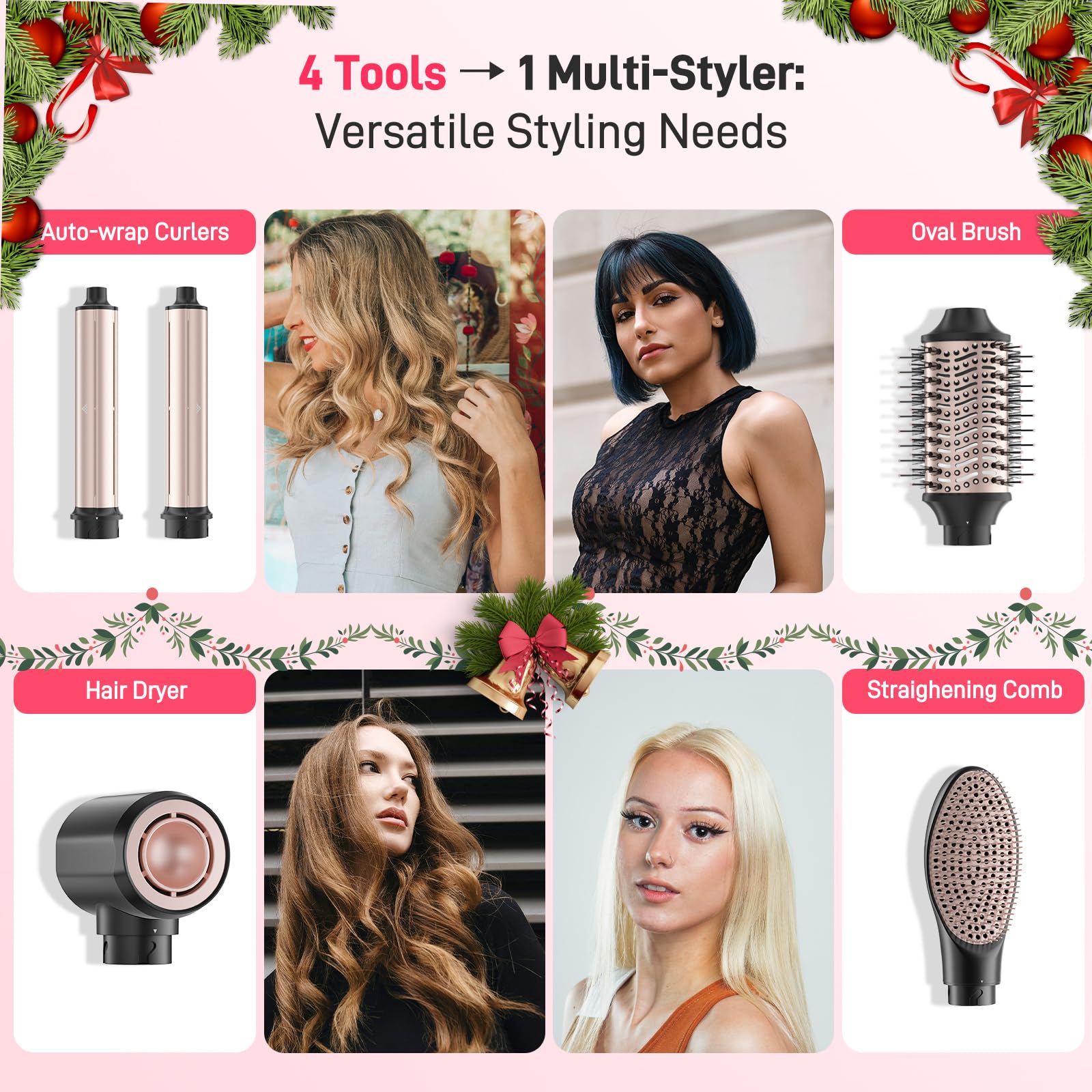 Amazon.com : MESCOMB 5 in 1 Dual Voltage Hot Air Styler