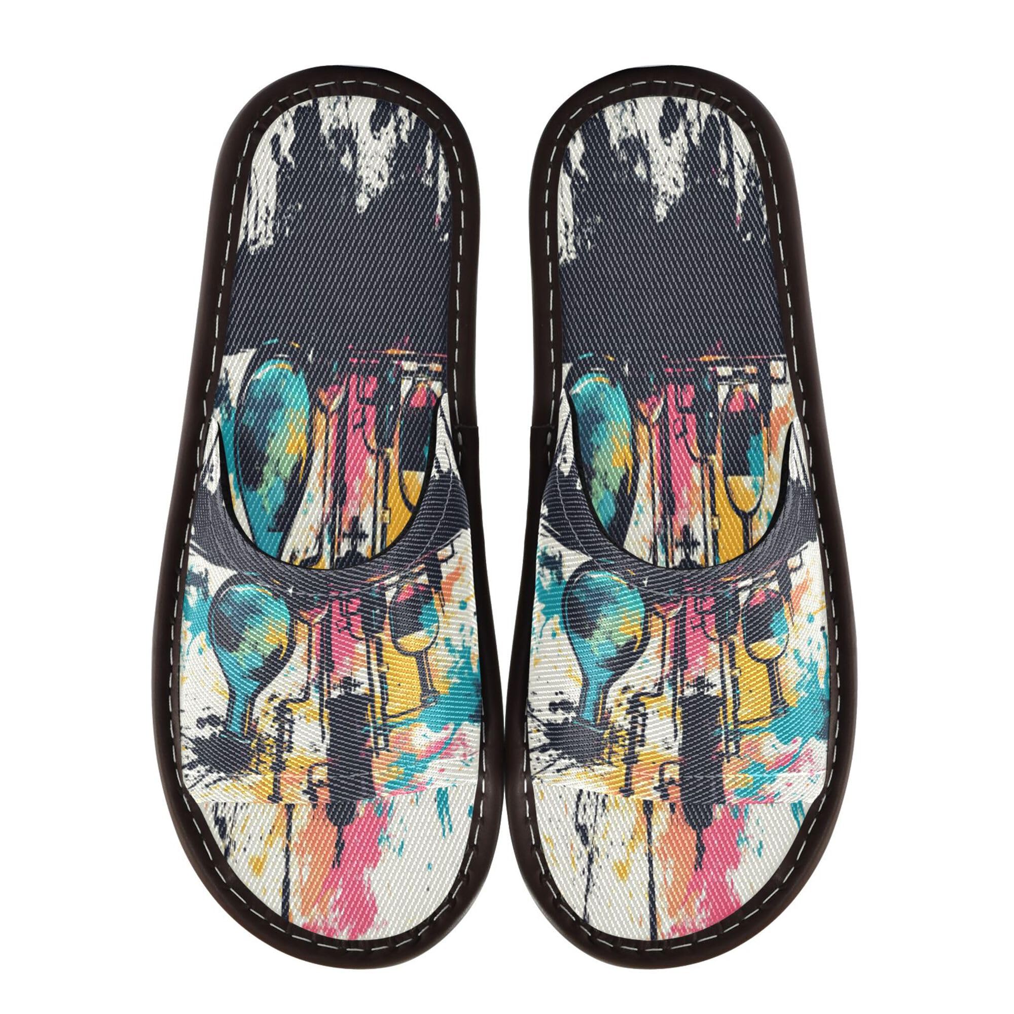 KLL Spa Slippers Indoor Outdoor Portable Soft Open Toe Slipper for Travel Airplane Hotel 4-5 Science Chemical Set