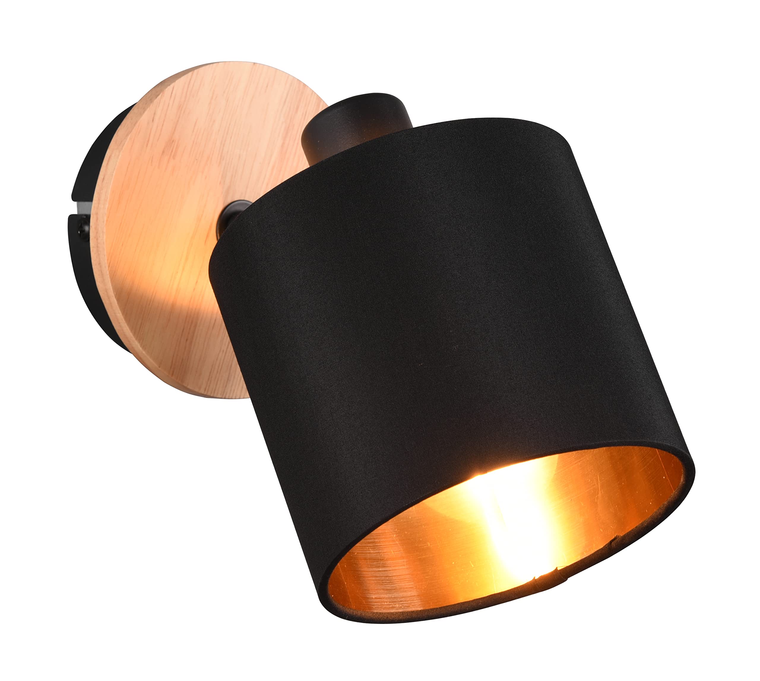 Reality, Spot, Tommy 1xE14 max.28 W, Couleur Bois/Noir et Or