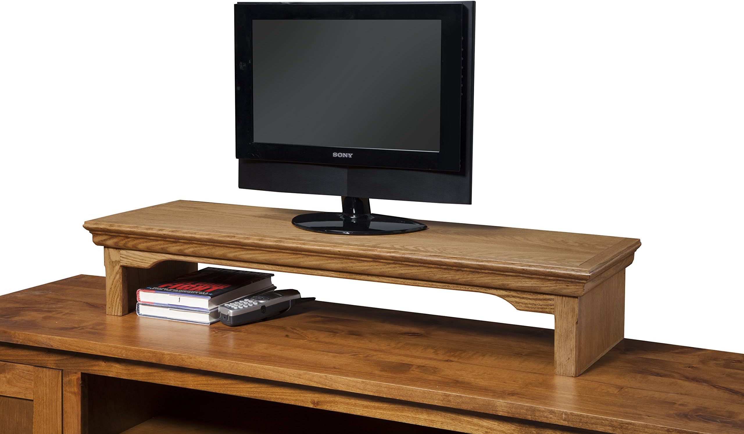 Amazon.com: TV Riser Stand Traditional Oak (Country Medium, 26wx12dx7h ...