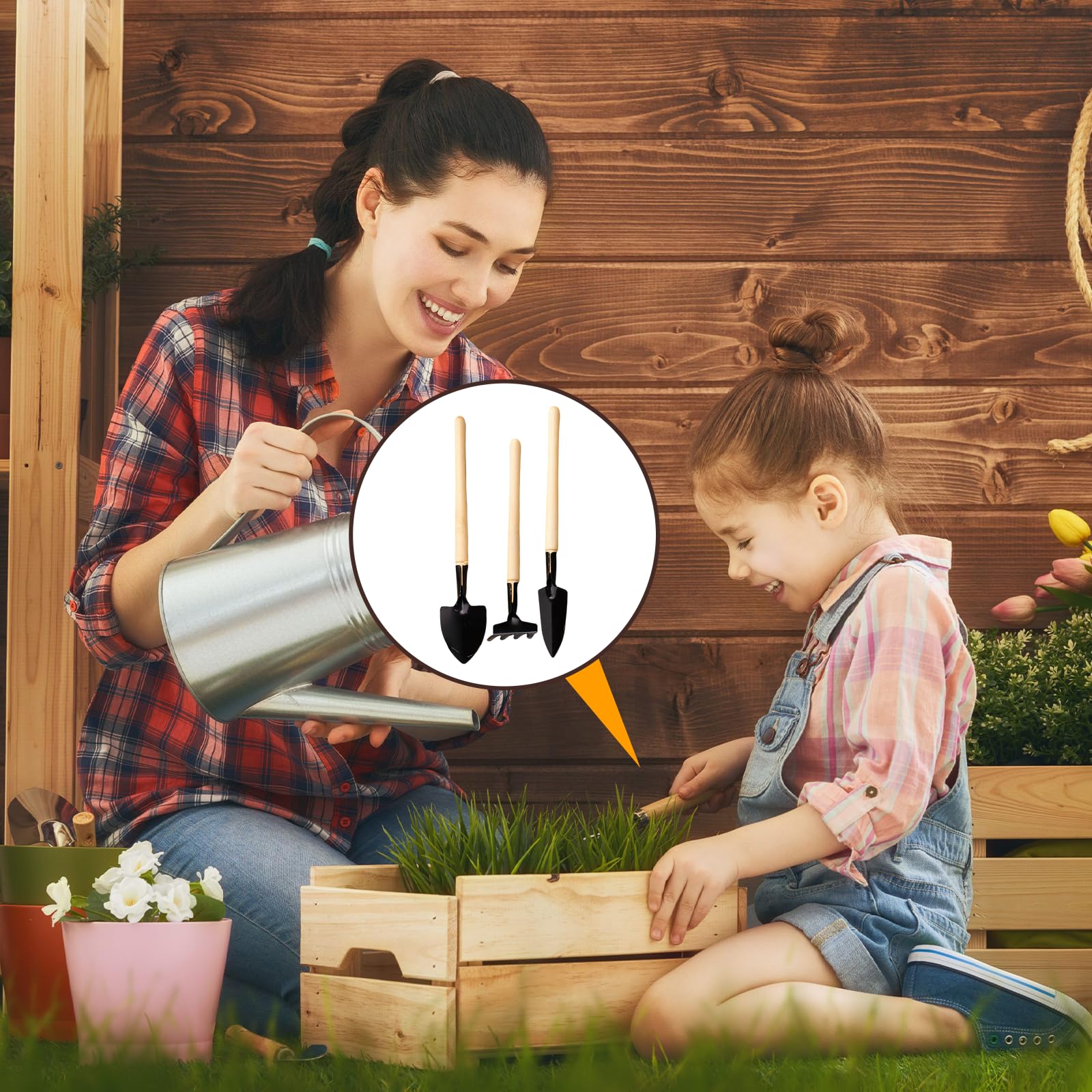 Tamis De Jardin Rond,20 Cm Tamis De Jardin En Acier Inoxydable Avec 5 Tailles De Tamis Interchangeables 3/6/9/10/12 MM Et Une Pelle,Tamis A Compost En Acier Inoxydable,Tamis De Jardinage Pour Terre
