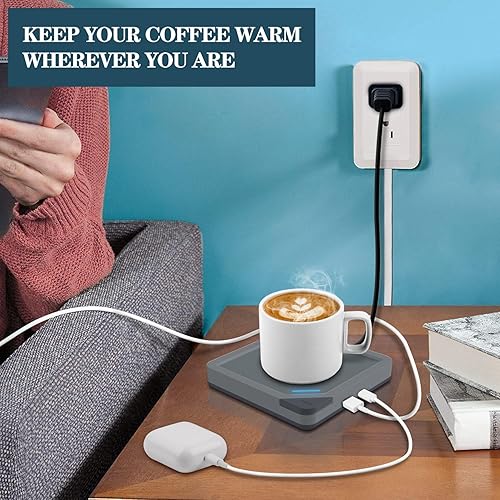 Miniatura 4 de Calentador de taza de café calentador de velas de café para escritorio, apagado automático, calentador de cera de vela para cera perfumada,