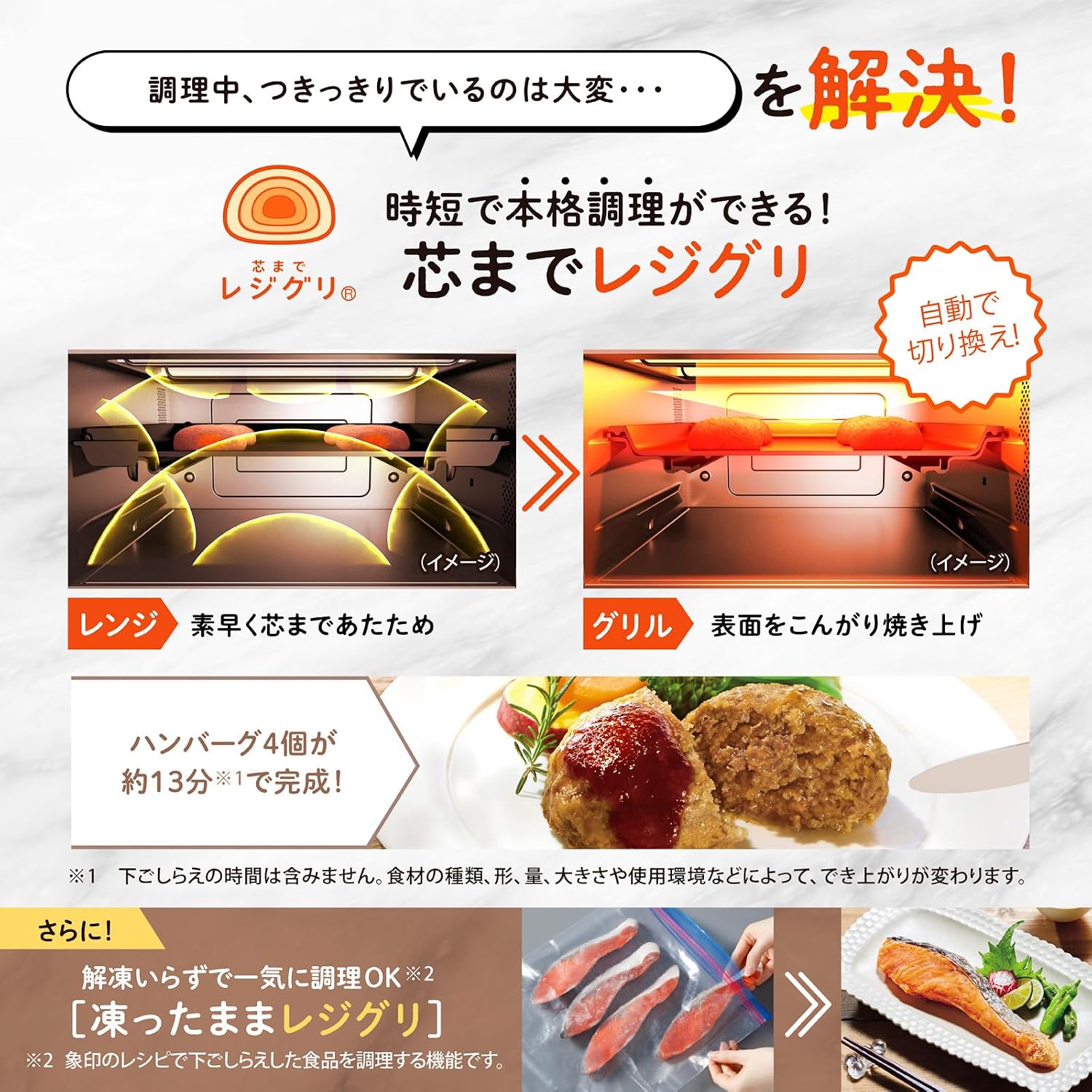 Zojirushi Oven Range 26L EVERINO Quick & Easy RejiGuri with Slate Black ES-GX26-BM view 4