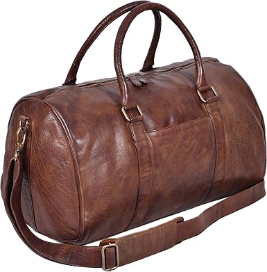 Leather Duffle Bag-Gym Sports Bag 