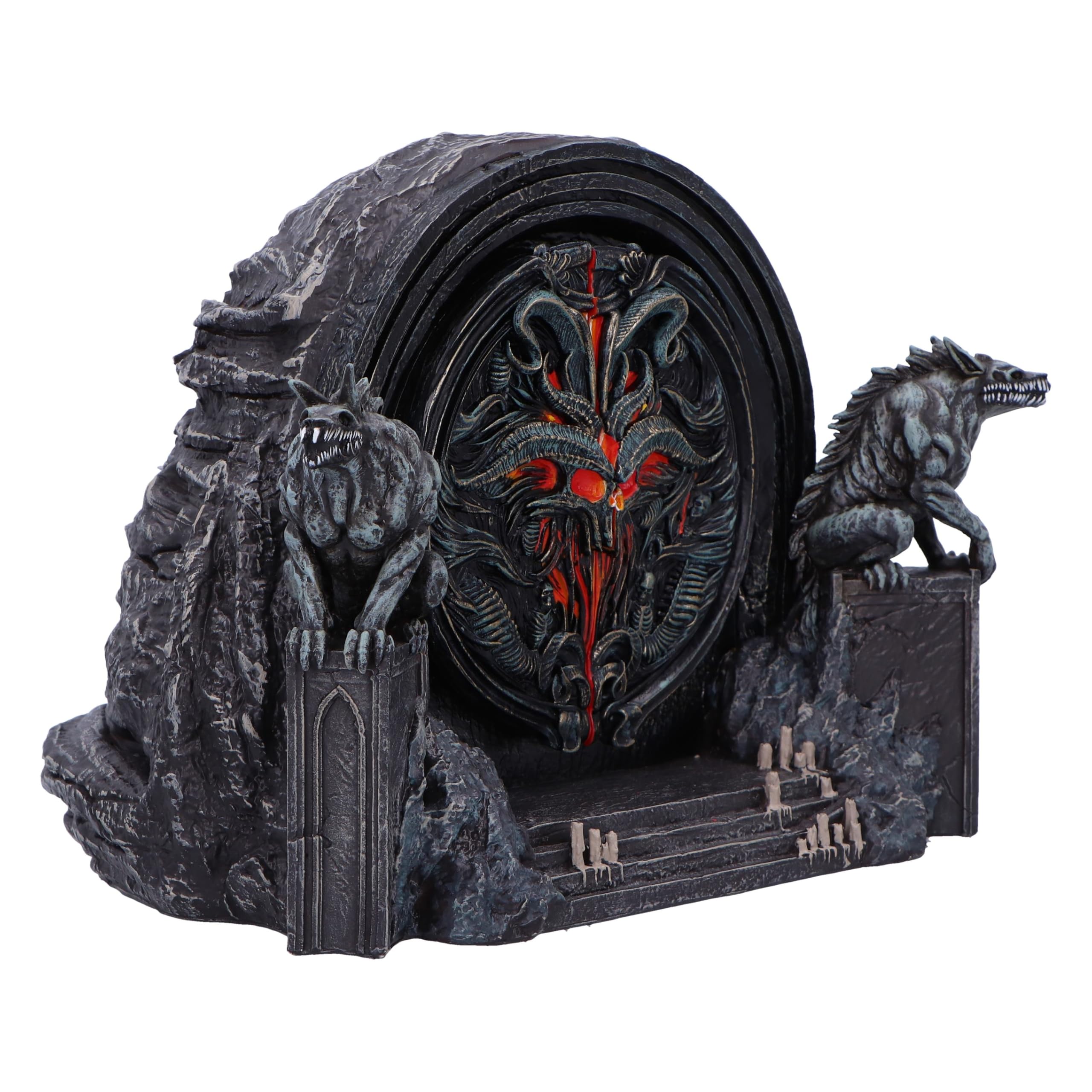 Nemesis Now Diablo IV Hells Gate Box 15,5 cm, żywica, czarny, oficjalnie licencjonowany produkt Diablo, pudełko na akcesoria do gier, mały schowek, odlewane w najlepszej żywicy, ręcznie malowane