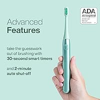 Vista 6 de Aquasonic Icon - Cepillo de dientes recargable aceptado por la ADA, soporte magnético y estuche de viaje delgado, 2 modos de cepillado y Menta