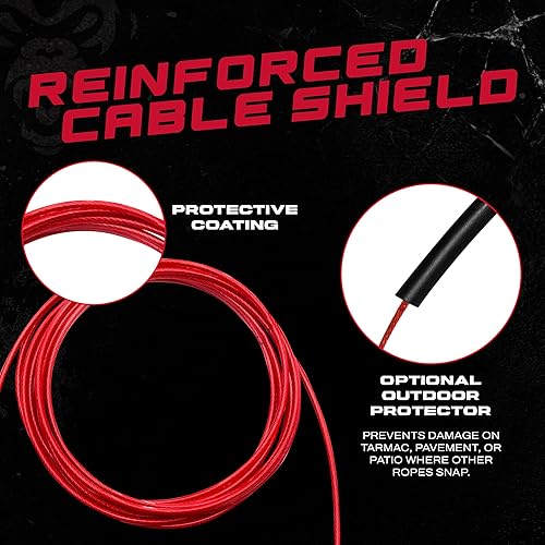 Miniatura 3 de Beast Gear Pro Speed - Cuerda de saltar profesional para mujeres y hombres, cuerda de saltar para ejercicio, boxeo, artes marciales mixtas,