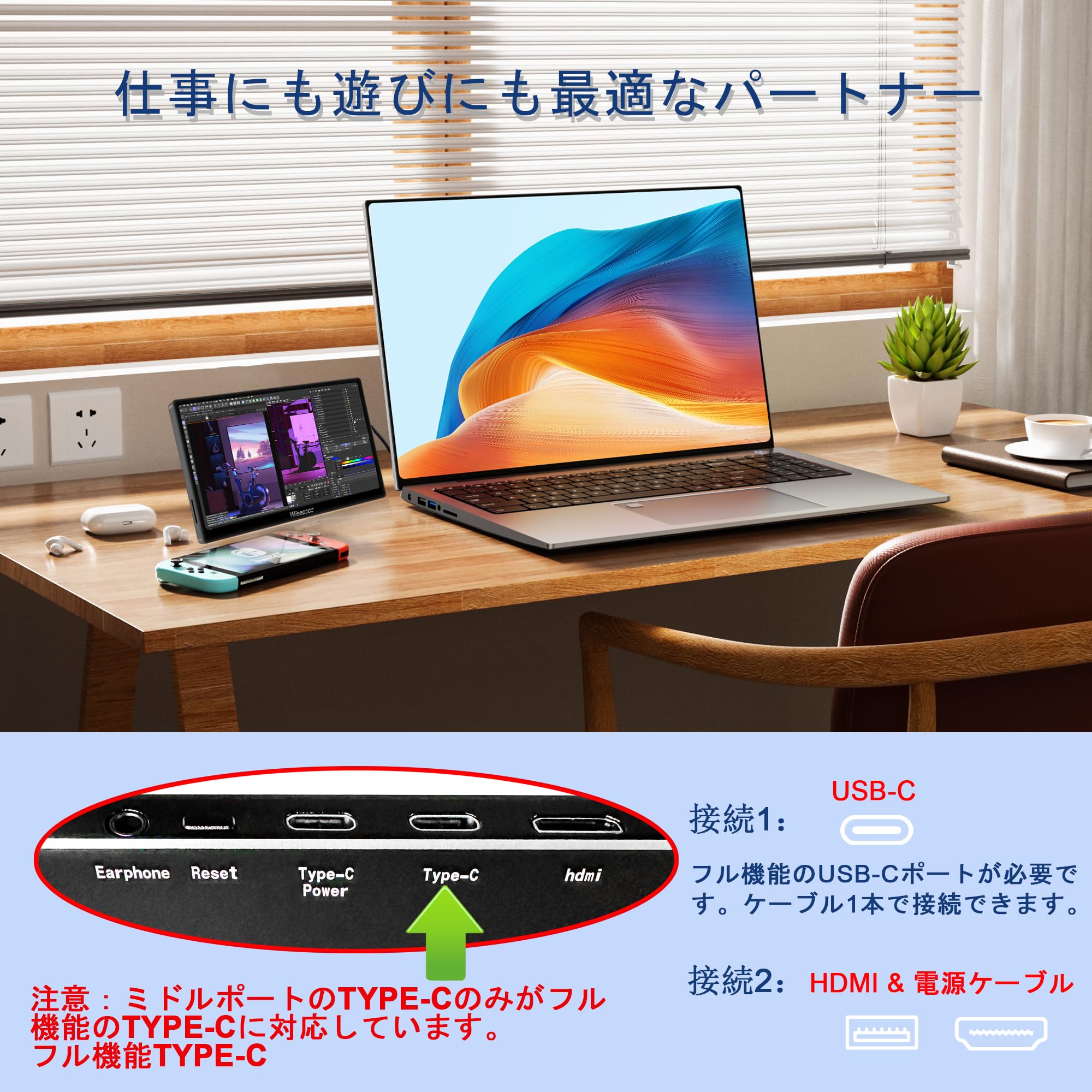 Amazon.co.jp: 7インチポータブルモニター IPS FHD 1920x1080タッチ
