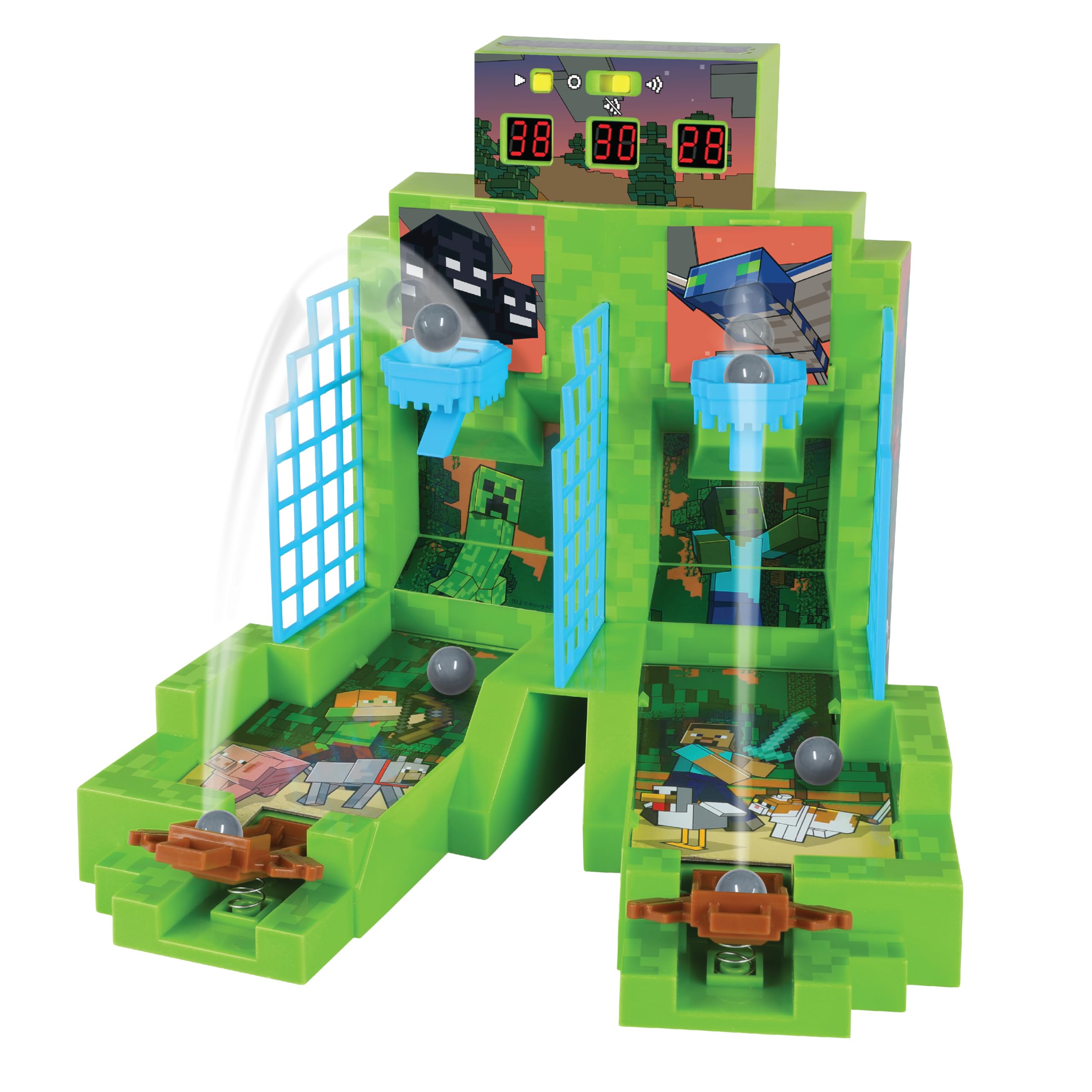 Menkind Ambassador x Minecraft - Overworld - Core Series - Arcade Basketball Table Game, Multicolor