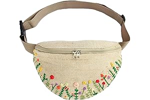 Embroidered Fanny Pack for Women: A Cozy Floral Addition to Your Wardrobe