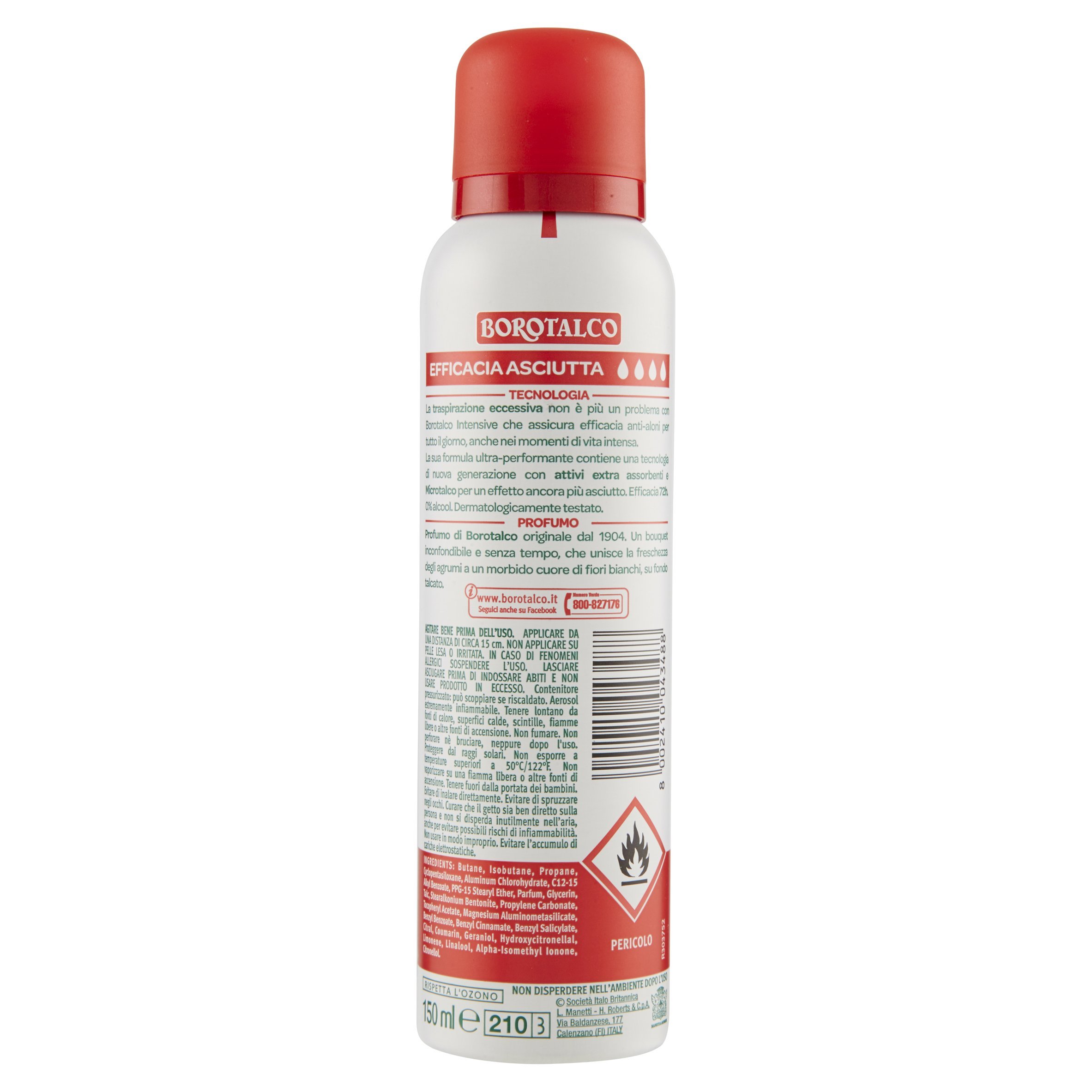 Talco Desodorante Intensive Spray 150 ml – 12 paquetes