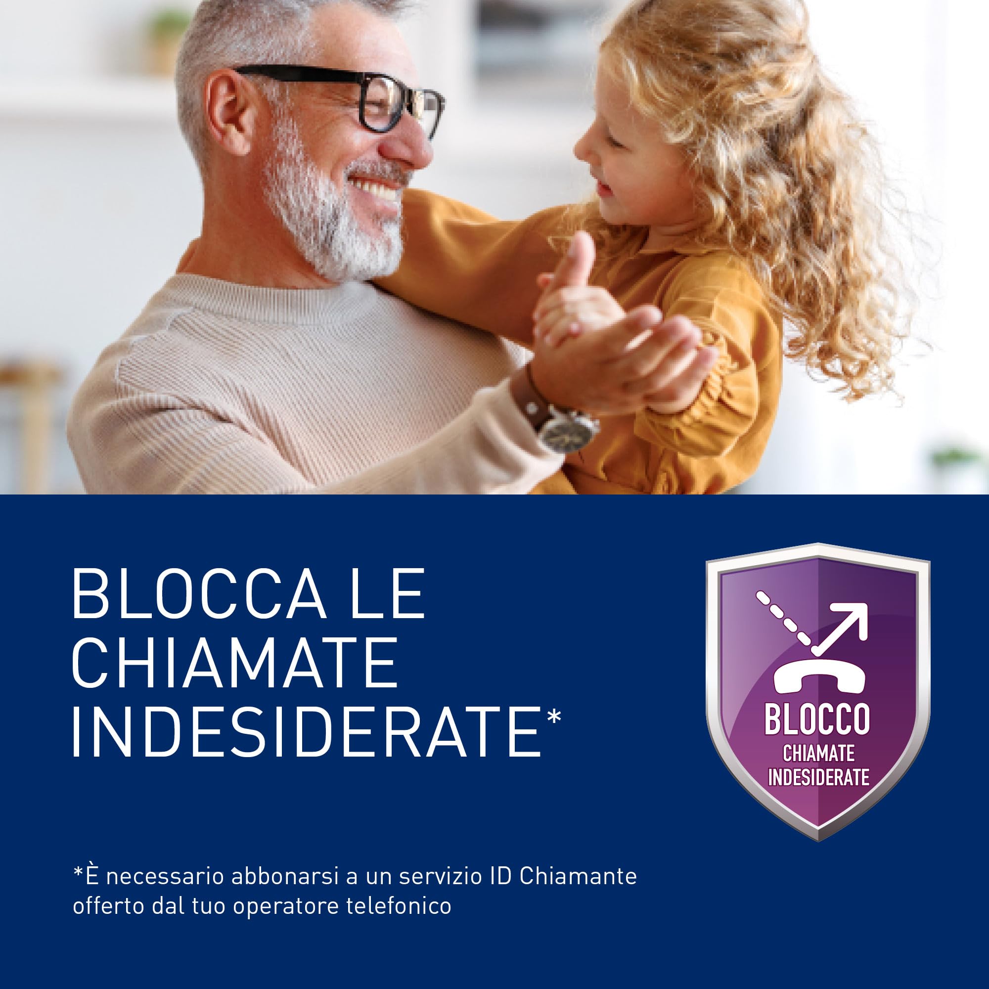 Panasonic KX-TGD310JTB Telefono Cordless Digitale, Unità Base e 1 Ricevitore, Display LCD Bianco, Vivavoce, ID Chiamante, Blocco Chiamate Indesiderate, Modalità Eco Plus, Sicurezza DECT, Nero
