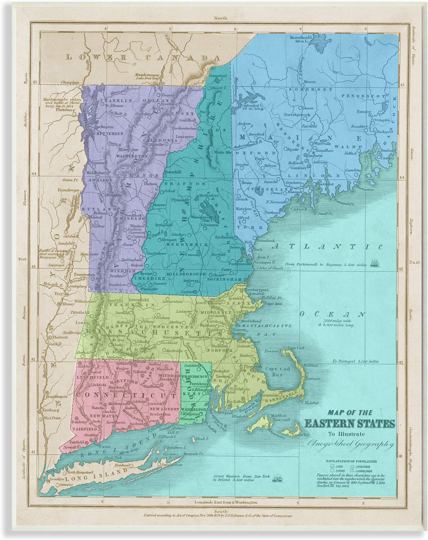 Amazon Com National Geographic Maps New England U S A Wall Map 31 X 81VJVEQXcUL. AC 