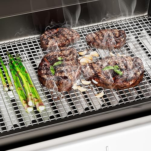 Miniatura 7 de Placa de calor de repuesto de acero inoxidable para modelos seleccionados de parrilla de gas por Weber 7830001,7730001, Summit Platinum D4, etc.,